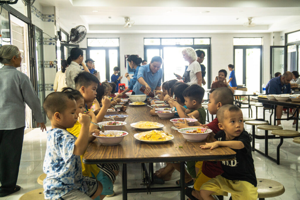 team building ho chi minh at orphange 