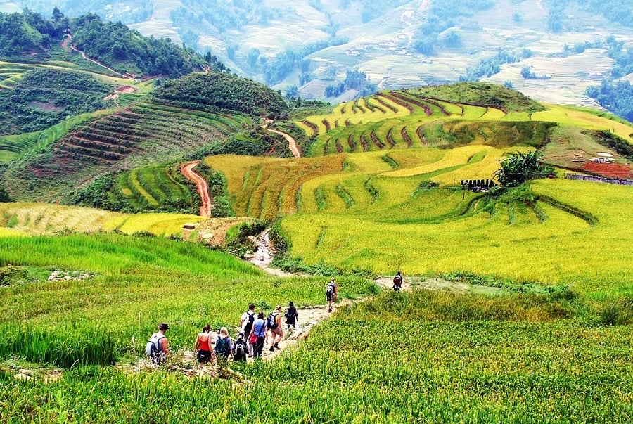 sapa trekking route