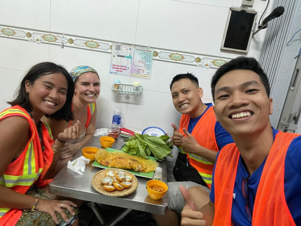 Street Food at Nguyen Canh Chan Street in District 1