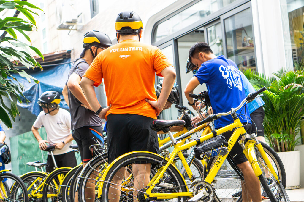 Cycling with group ho chi minh city cyling 