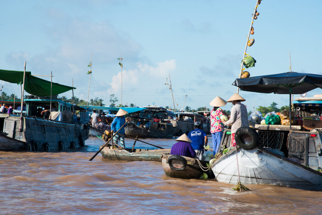 Floating markets in Vietnam