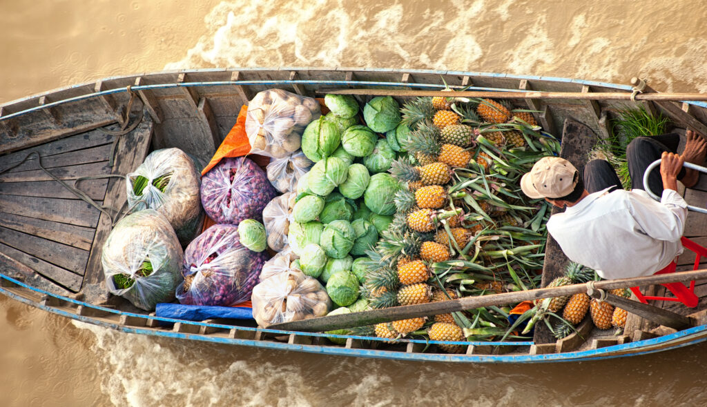 Floating markets in Vietnam