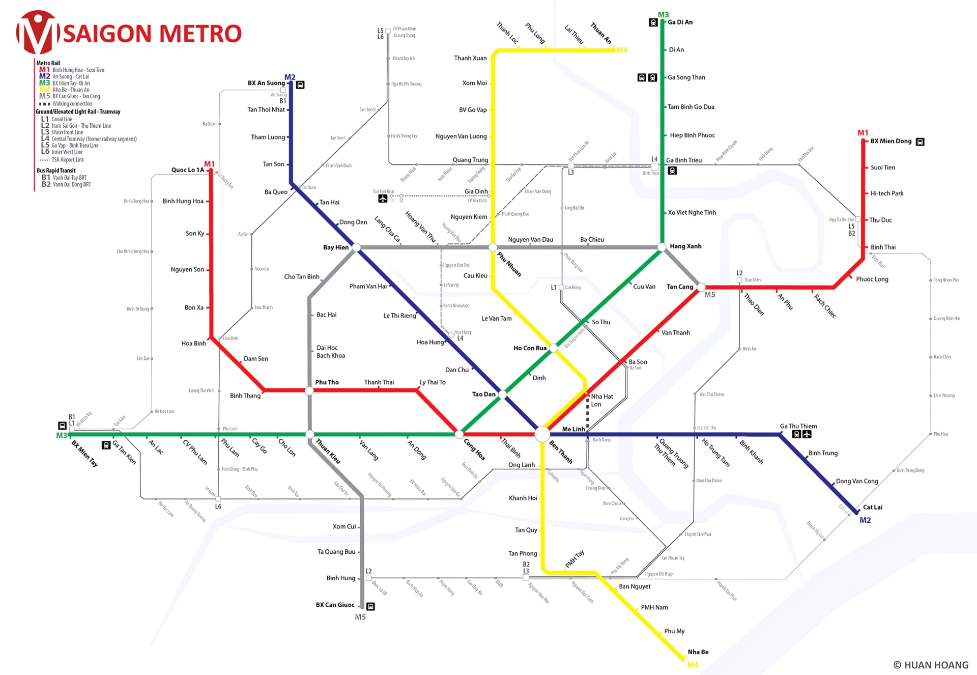 Ho Chi Minh City Metro Map