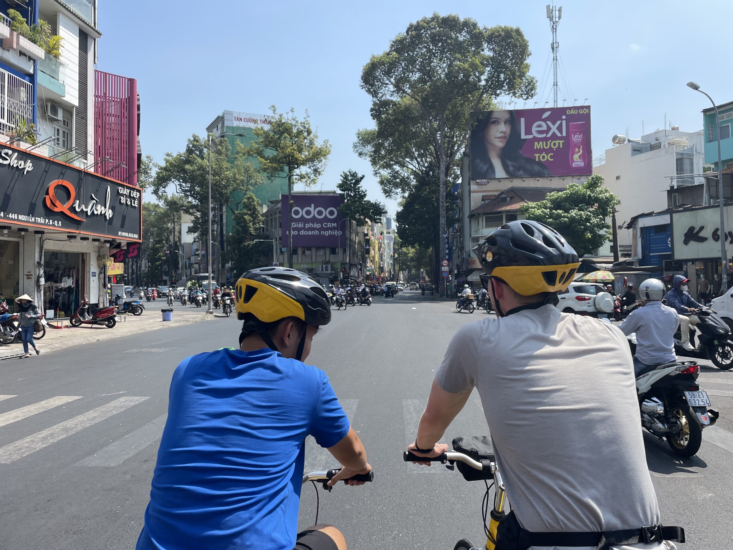 the challenge to cycling in Ho Chi Minh City